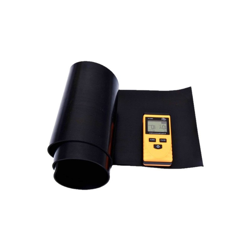 Static electricity dissipation rubber plate